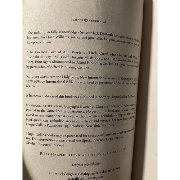 My‎ Grandfather's Son: A Memoir by Thomas, Clarence , paperback - Picture 3 of 3